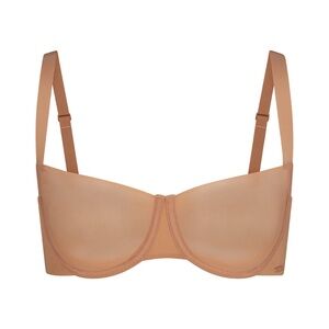 SKIMS No Show Unlined Balconette Bra 34DD, Ochre, Brand New With Tags Never Worn